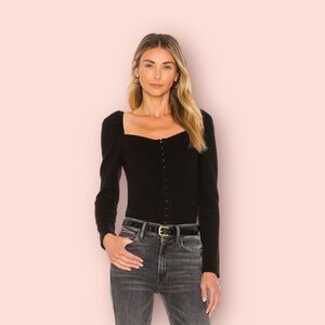 NWT BB Dakota Steve Madden Signal Boost Top in Black revolve